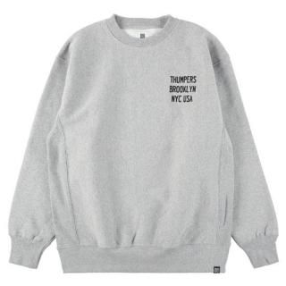 THUMPERS ѡ LOGO CREWNECK SWEAT/GREY