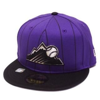 NEWERA ˥塼 COLORADO ROCKIES 2025 MLB BATTING PRACTICE 59FIFTY CAP/PURPLExBLACK