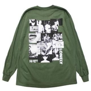 LONELY  ꡼ LONELISM10 L/S TEE/MILITARY GREEN