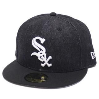 NEWERA ˥塼 CHICAGO WHITESOX DENIM 2TONE 59FIFTY CAP/BLACK