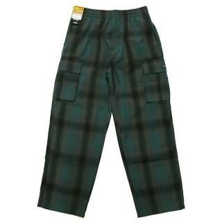 FB COUNTY եӡƥ CARGO CHECKER PANTS/BLACKxGREEN