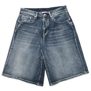 PRO CLUB ץ HEAVYWEIGHT BAGGY FIT DENIM SHORTS/DARK STONEWASH