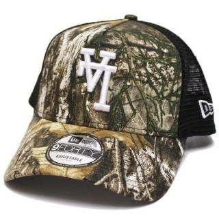 NEWERA ˥塼 LOSANGELES DODGERS UPSIDE DOWN REALTREE 9FORTY A-FRAME TRUCKER CAP/REALTREE CAMOxBLACK