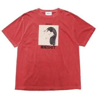 LONELY  ꡼ SHIT SHIT S/S TEE/RED