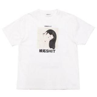 LONELY  ꡼ SHIT SHIT S/S TEE/WHITE