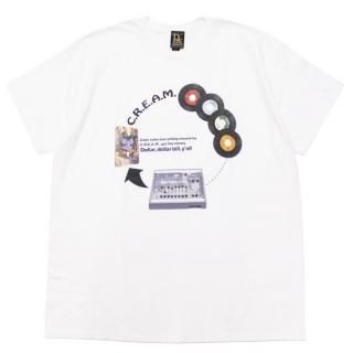 RAP ATTACK åץå C.R.E.A.M. S/S TEE RASA25-ST003/WHITE