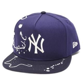 NEWERA ˥塼 NEWYORK YANKEES DRIPPING 5PANEL SQUARE VISOR CAP/LIGHT NAVYxNAVY