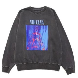 MANASTASH ޥʥå NIRVANA SLIVER CREWNECK SWEAT/BLACK