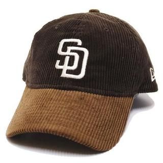 NEWERA ˥塼 SANDIEGO PADRES CORDUROY 9TWENTY CAP/DARK BROWNxBROWN