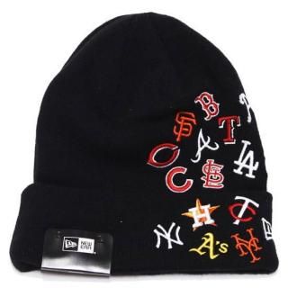 NEWERA ˥塼 MLB ALLOVER CUFF KNIT CAP/BLACK