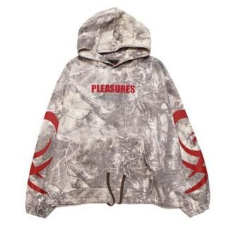 PLEASURES ץ쥸㡼 HUNT CANVAS PONCHO HOODIE/CAMO
