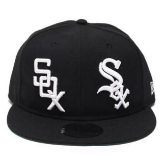 NEWERA ˥塼 CHICAGO WHITESOX DOUBLE LOGO 9FIFTY SOFT BUCKRUM CAP/BLACK