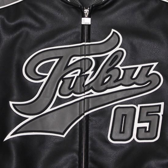 レア FUBU ジャケット 🕊️ FUBU 🕊️ - Faux Leather Game Jacket - COLOR : Red SIZE