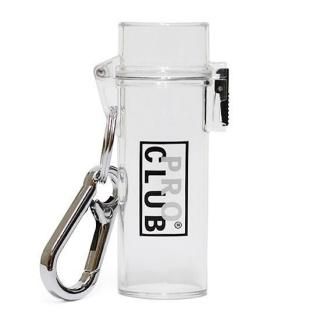 PRO CLUB ץ LIGHTER CASE KEYCHAIN/CLEAR BLACKLOGO