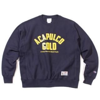 ACAPULCO GOLD ץ륳 ARCH LOGO CREWNECK SWEAT/NAVY