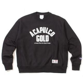 ACAPULCO GOLD ץ륳 ARCH LOGO CREWNECK SWEAT/BLACK