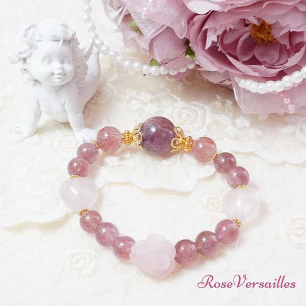 ホタルピンク15cm❤桜月さま❤Bracelet❤