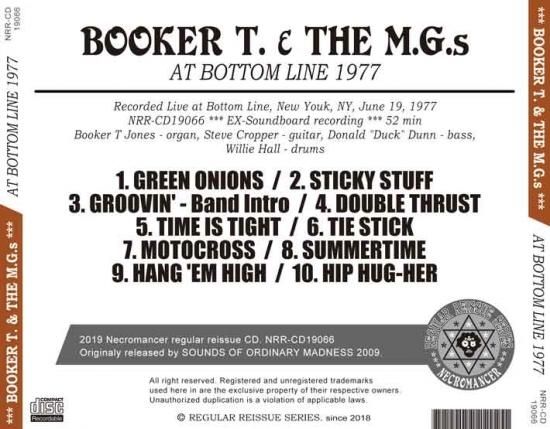 BOOKER T. & THE M.G.S / AT BOTTOM LINE 1977 BOOKER T. & THE M.G.S / AT BOTTOM LINE 1977