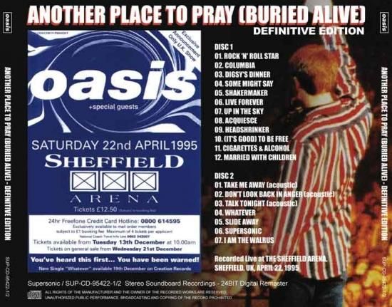 OASIS-ANOTHER PLACE TO PRAY (BURIED ALIVE) DEFINITIVE EDITION