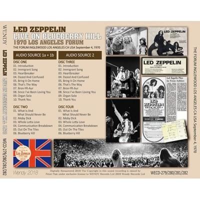 LED ZEPPELIN / LIVE ON BLUEBERRY HILL 1970