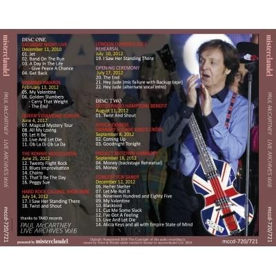 ポールマッカートニー PAUL McCARTNEY / LIVE ARCHIVES Vol.6