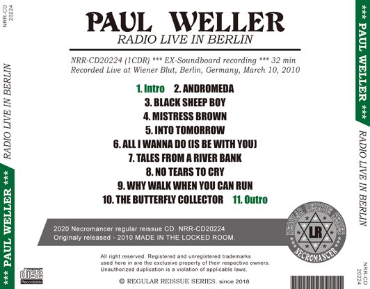PAUL WELLER / RADIO LIVE IN BERLIN