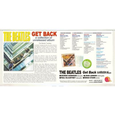 BEATLES / GET BACK a collection of unreleased album