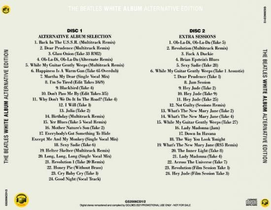 THE BEATLES / WHITE ALBUM : ALTERNATIVE EDITION THE BEATLES / WHITE ALBUM : ALTERNATIVE EDITION