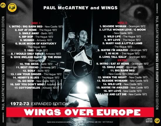 PAUL McCARTNEY and WINGS / WINGS OVER EUROPE :1972-73 PAUL McCARTNEY and WINGS / WINGS OVER EUROPE :1972-73