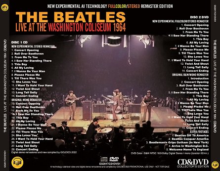 THE BEATLES / LIVE AT THE WASHINGTON COLISEUM 1964