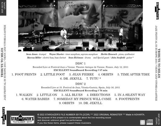 TRIBUTE TO MILES / JAZZ FESTIVAL IN EUROPE 2011 / VIENN AND VITORIA-GASTEIZ