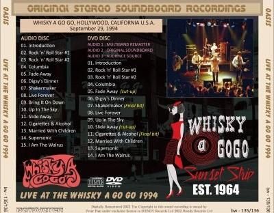 よく見る「芸能人が愛用 OASIS / GO GO A WHISKY THE AT LIVE 1994 洋楽