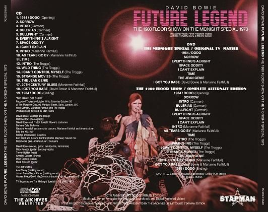 DAVID BOWIE / FUTURE LEGEND - THE 1980 FLOOR SHOW ON THE DAVID BOWIE / FUTURE LEGEND - THE 1980 FLOOR SHOW ON THE