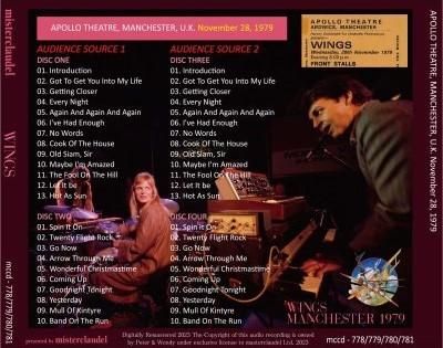 Paul McCartney & Wings  LIVE ４タイトル CDセット PAUL McCARTNEY / 1979 WINGS MANCHESTER