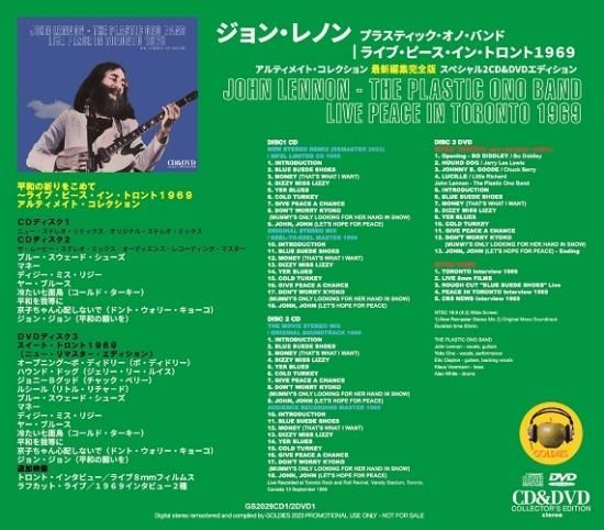 JOHN LENNON - THE PLASTIC ONO BAND / LIVE PEACE IN TORONTO 1969 JOHN LENNON - THE PLASTIC ONO BAND / LIVE PEACE IN TORONTO 1969