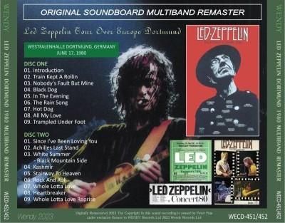レッド•ツェッペリン 1980年コンサートチケット額装 LED ZEPPELIN / 1980 DORTMUNT MULTIBAND REMASTER