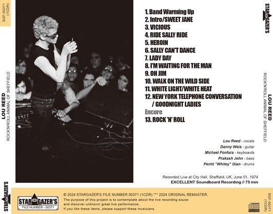 LOU REED / ROCK'N'ROLL ANIMAL OF SHEFFIELD