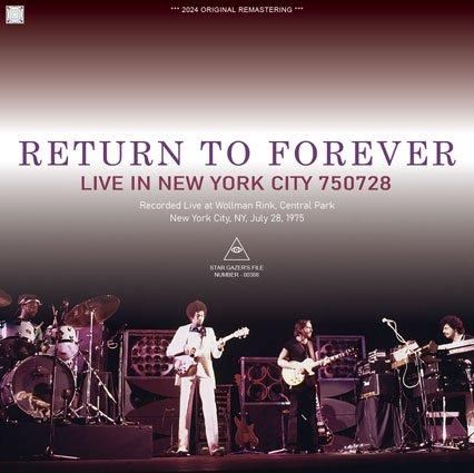 RETURN TO FOREVER / LIVE IN NEW YORK CITY 750728