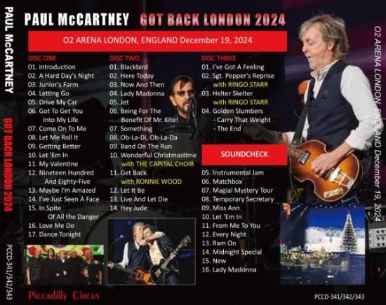 PAUL McCARTNEY / 2024 GOT BACK LONDON