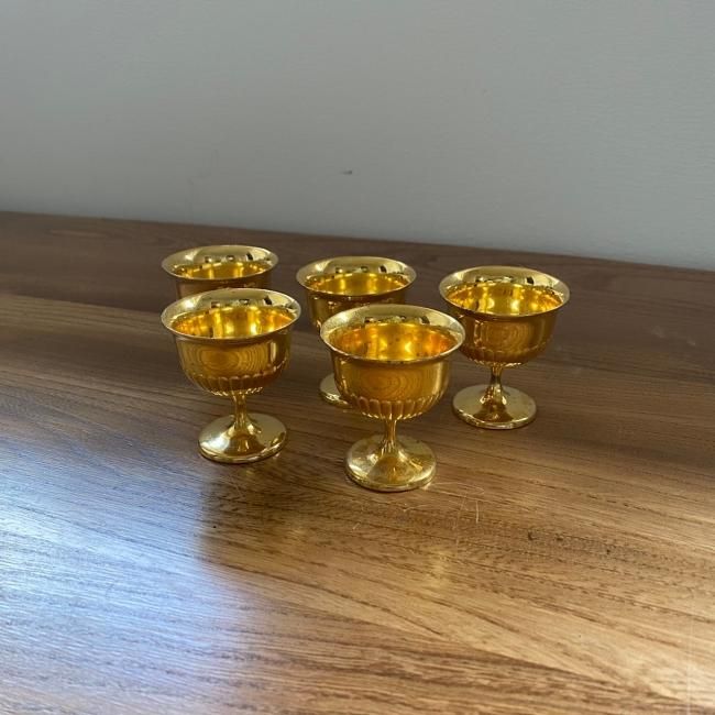 アンティーク エッグスタンド ゴールド