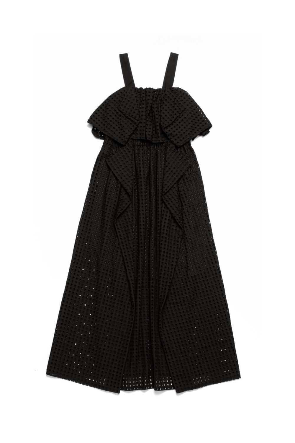 カットワークレースワンピース(BLACK) - PINUE カットワークレースワンピース(BLACK) - PINUE