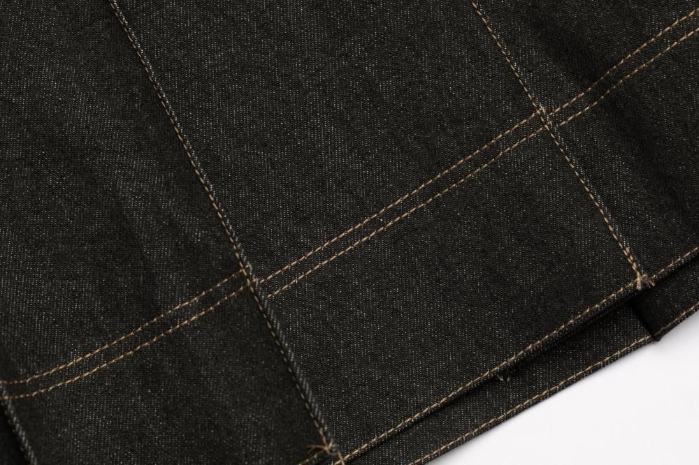 プリーツデニムセットアップ(BLACK) - PINUE プリーツデニムセットアップ(BLACK) - PINUE