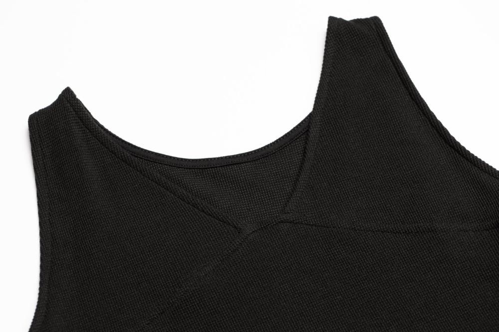 アシメヘムサーマルワンピース(BLACK) - PINUE アシメヘムサーマルワンピース(BLACK) - PINUE
