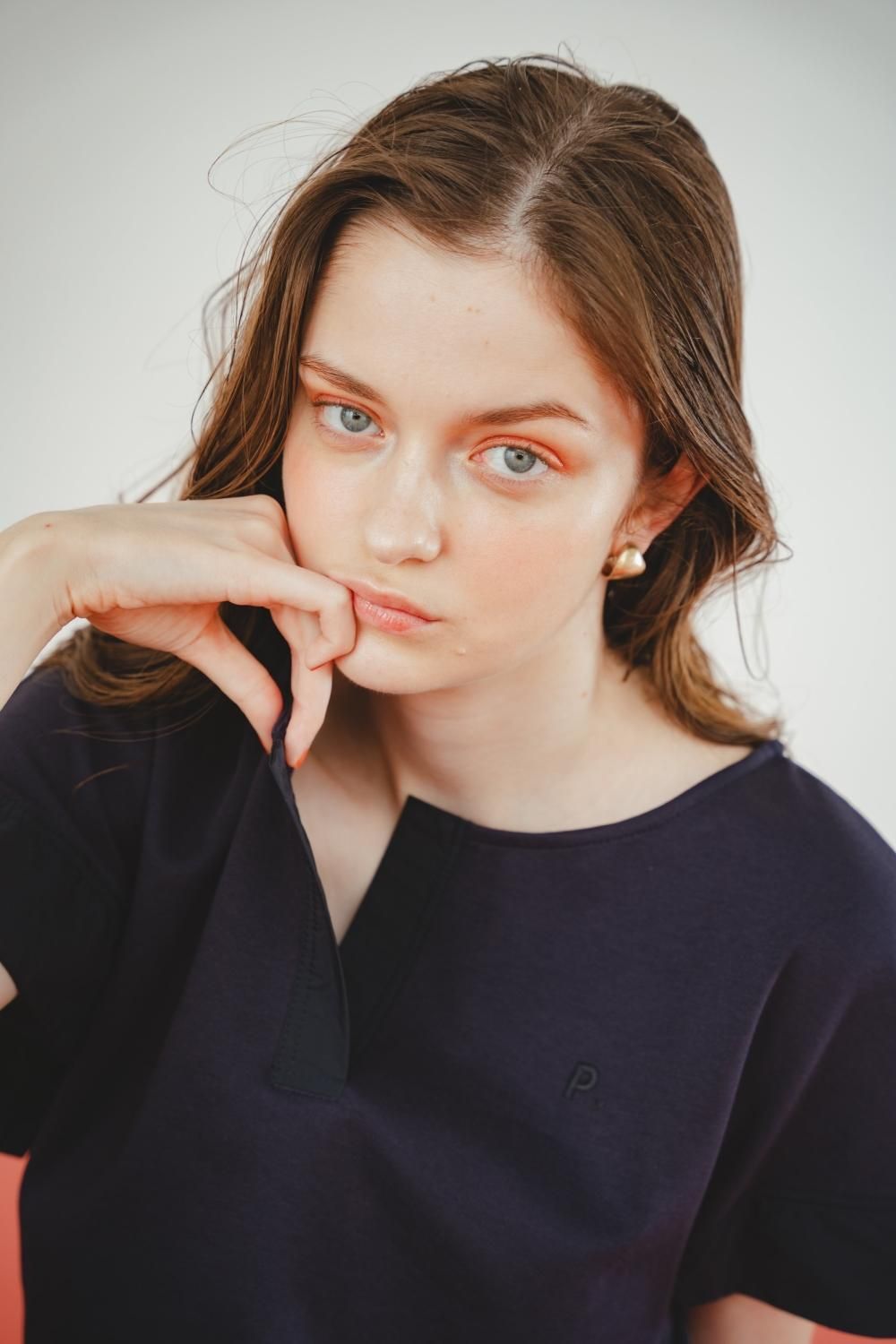 ドッキングカットワンピース(NAVY) - PINUE ドッキングカットワンピース(NAVY) - PINUE