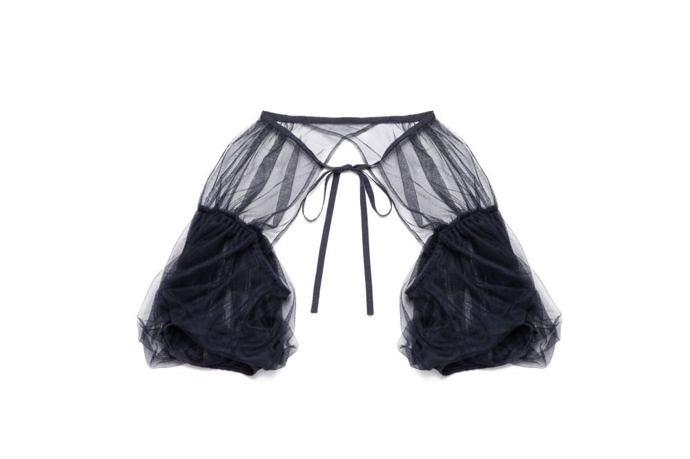 ギャザーヘムドレスセット(NAVY) - PINUE ギャザーヘムドレスセット(NAVY) - PINUE