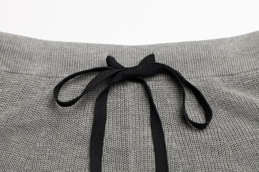 サイドラインニットセットアップ(GRAY) - PINUE サイドラインニットセットアップ(GRAY) - PINUE