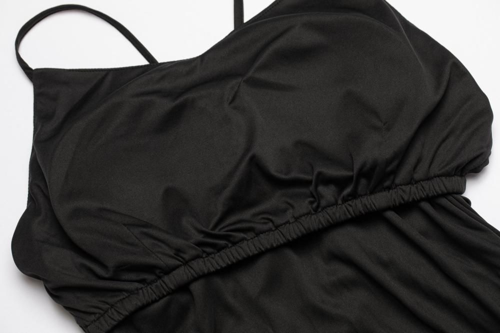 メッシュ切替ニットワンピース(MONOTONE) - PINUE メッシュ切替ニットワンピース(MONOTONE) - PINUE