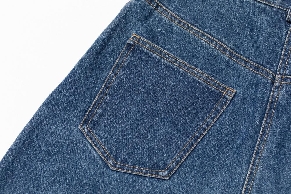 タックデニムパンツ(BLUE) - PINUE タックデニムパンツ(BLUE) - PINUE