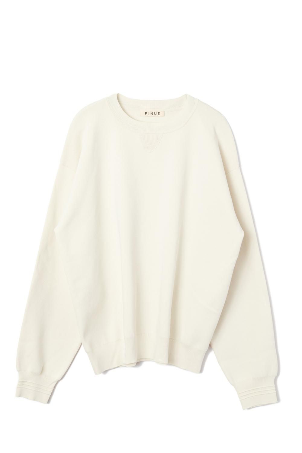 スウェットライクニットトップス（GRAY） - PINUE