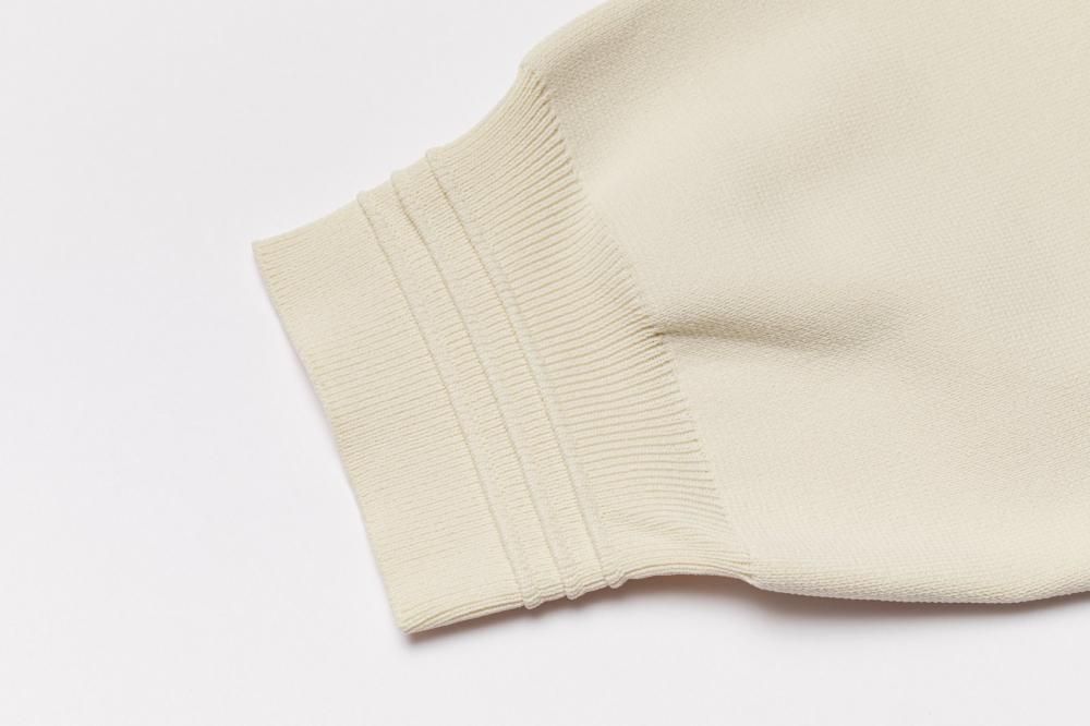 スウェットライクニットトップス（NAVY） - PINUE